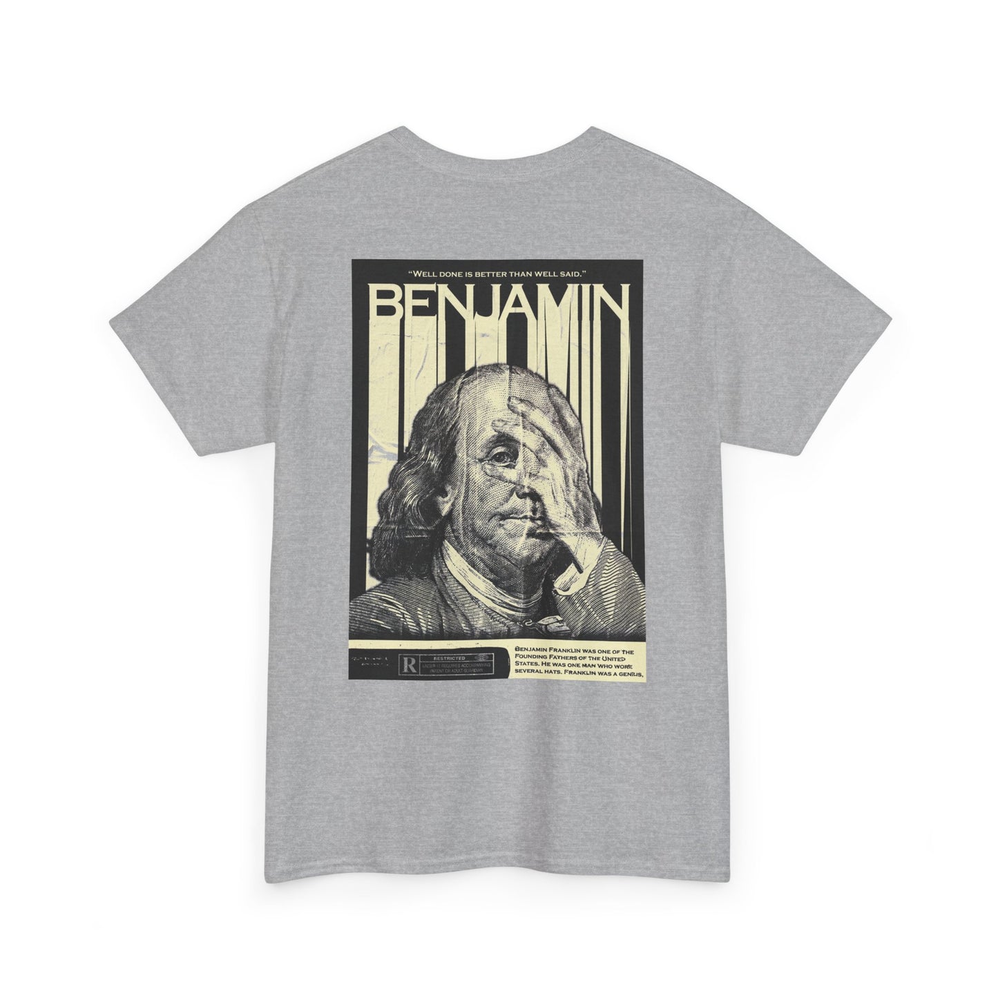 Cotton Tee Foundation Shirt. Benjamin Themed