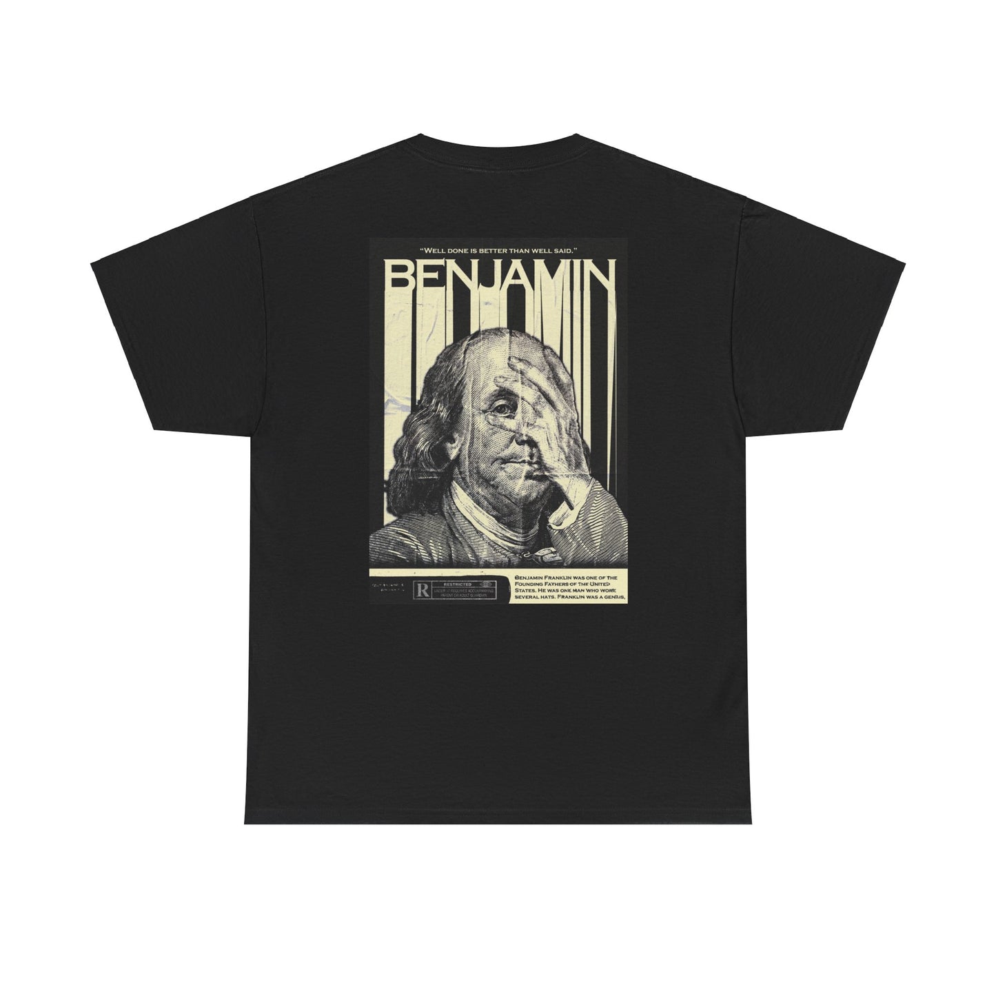 Cotton Tee Foundation Shirt. Benjamin Themed