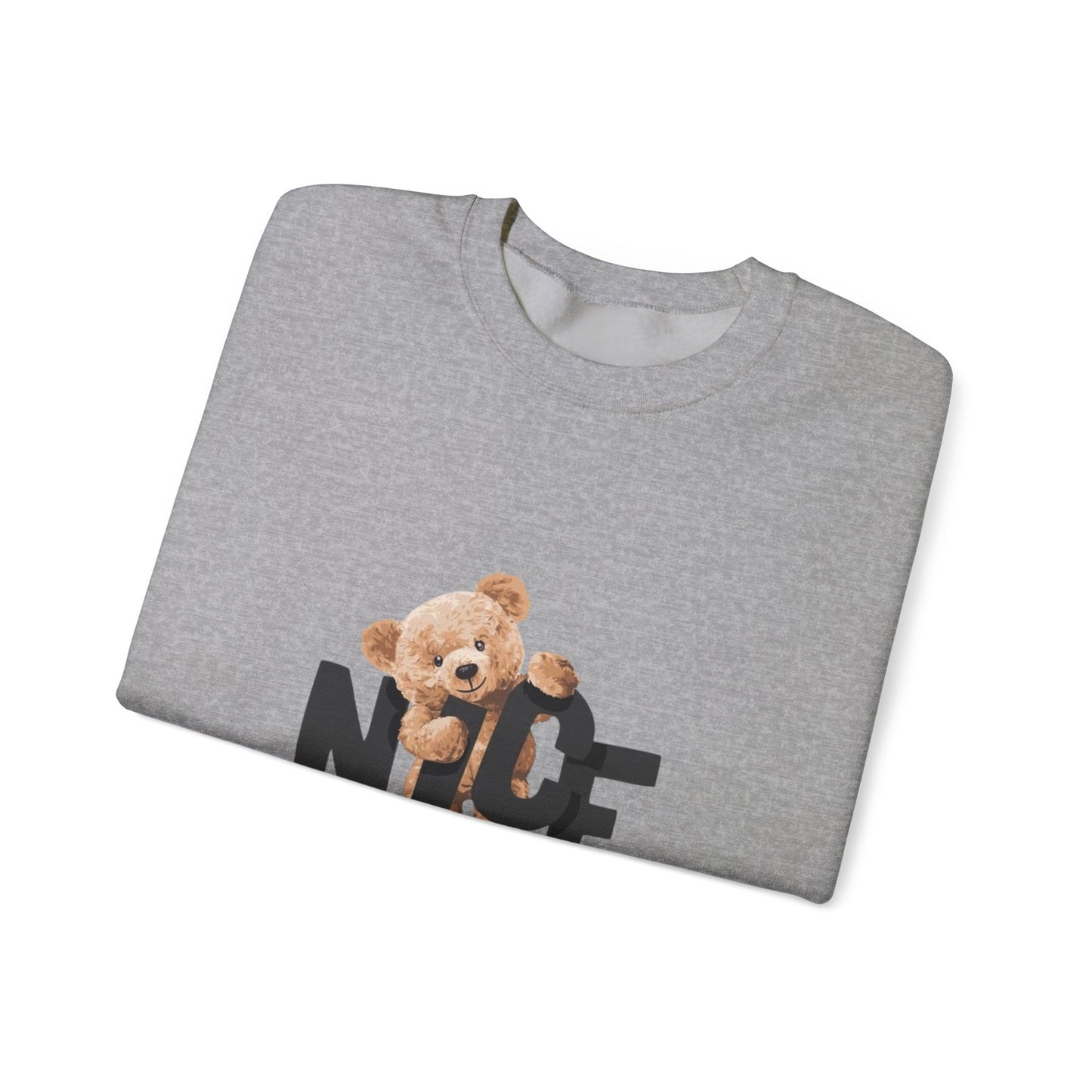 Cozy Teddy Bear Crewneck Sweatshirt - Cute & Comfy Pullover for Everyday Style