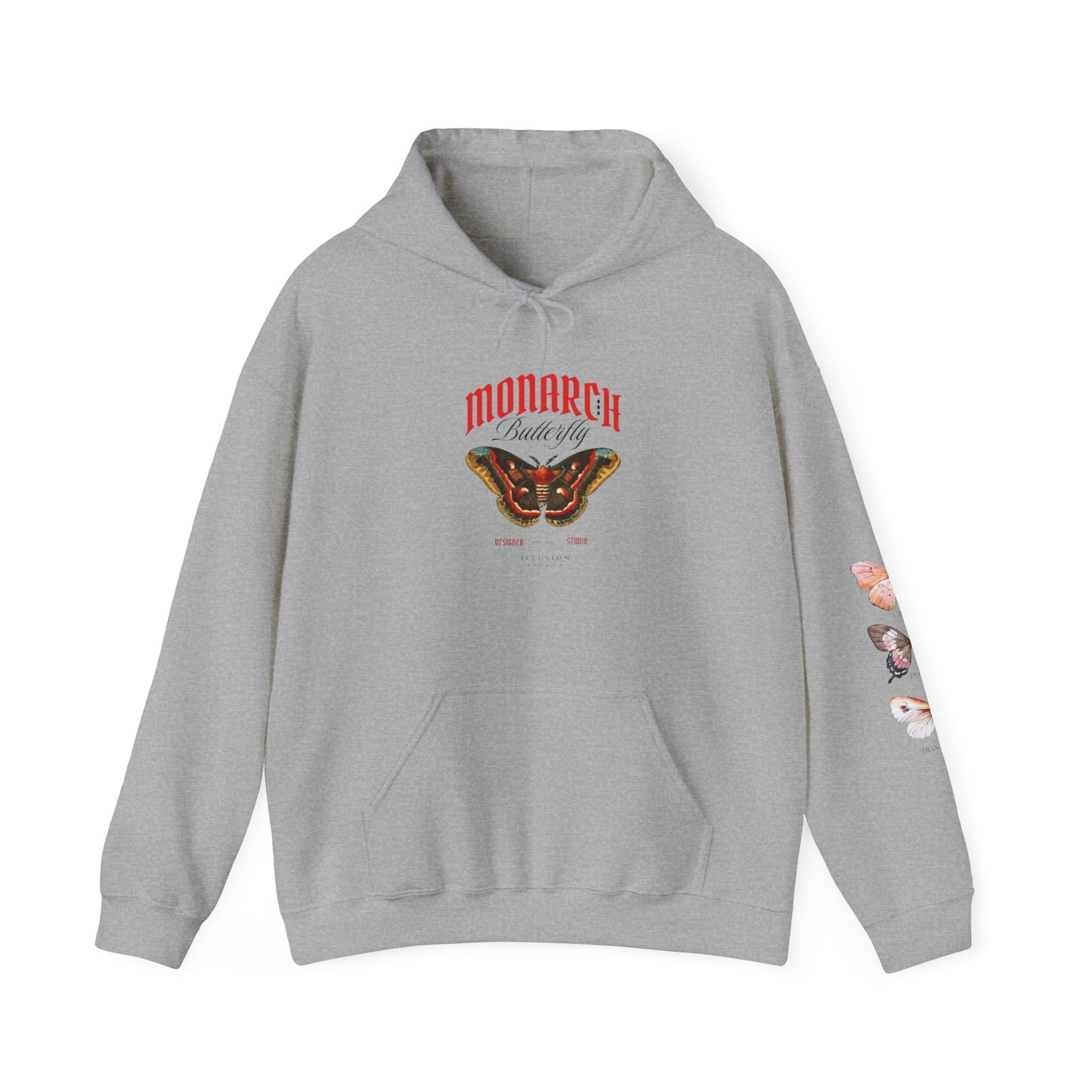 Butterfly Hoodie - Nature-Themed Unisex Sweatshirt