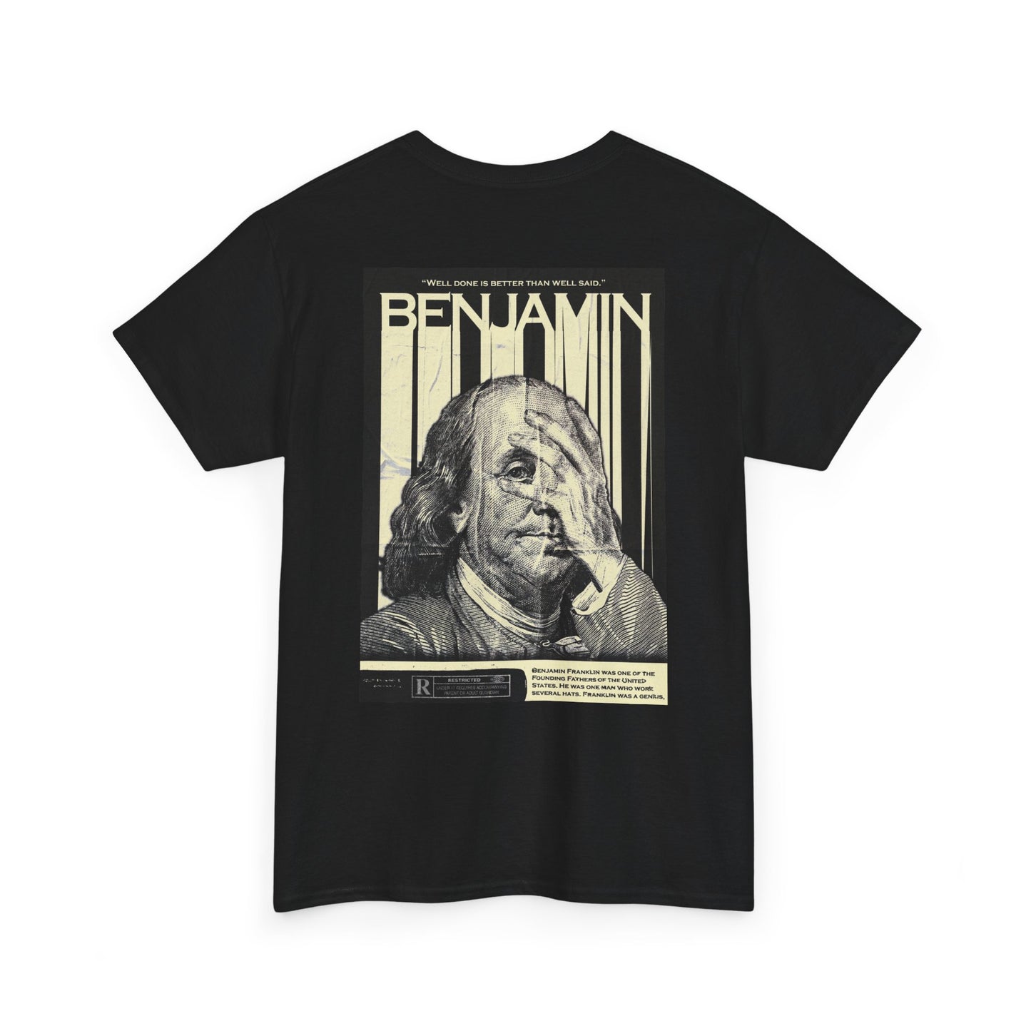 Cotton Tee Foundation Shirt. Benjamin Themed