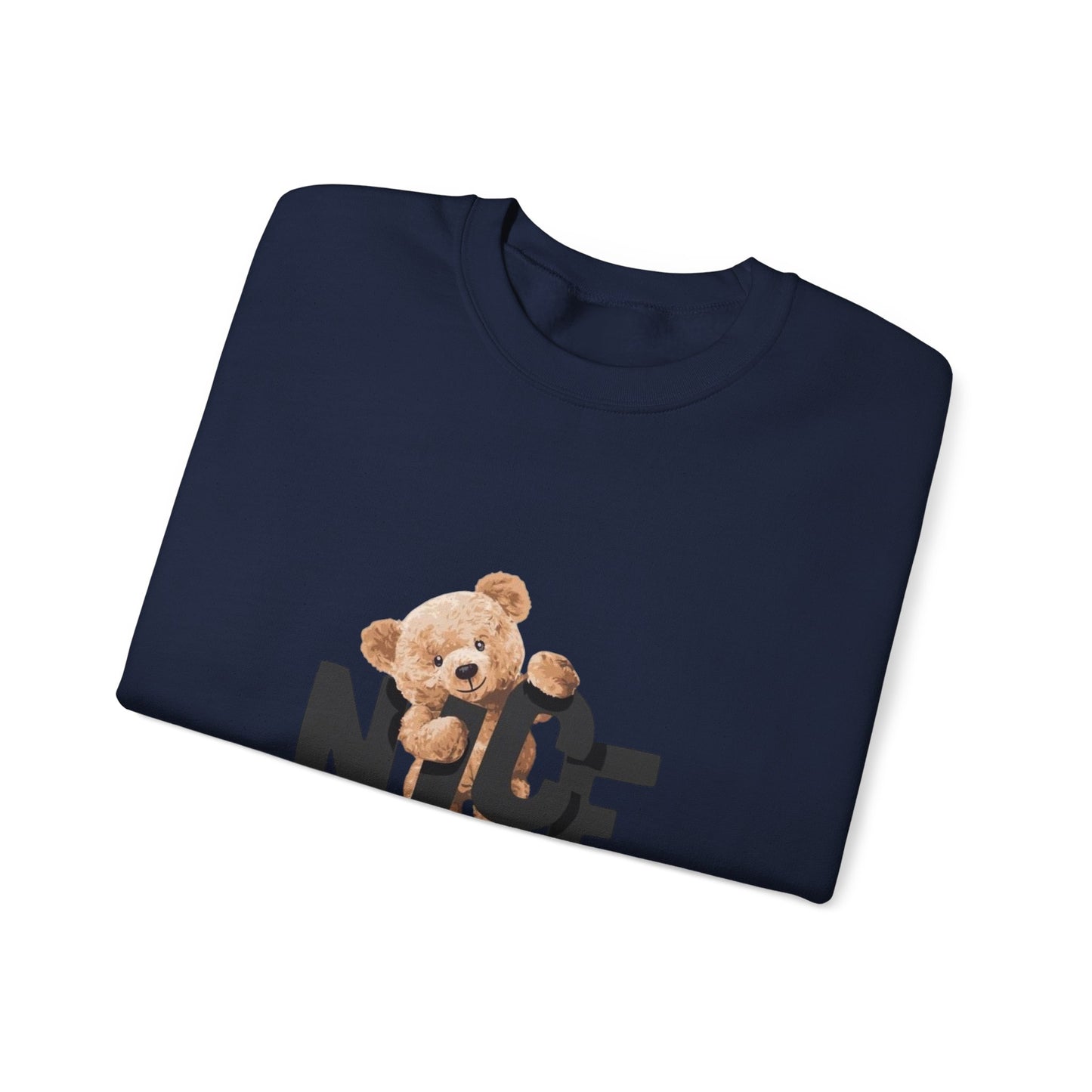 Cozy Teddy Bear Crewneck Sweatshirt - Cute & Comfy Pullover for Everyday Style